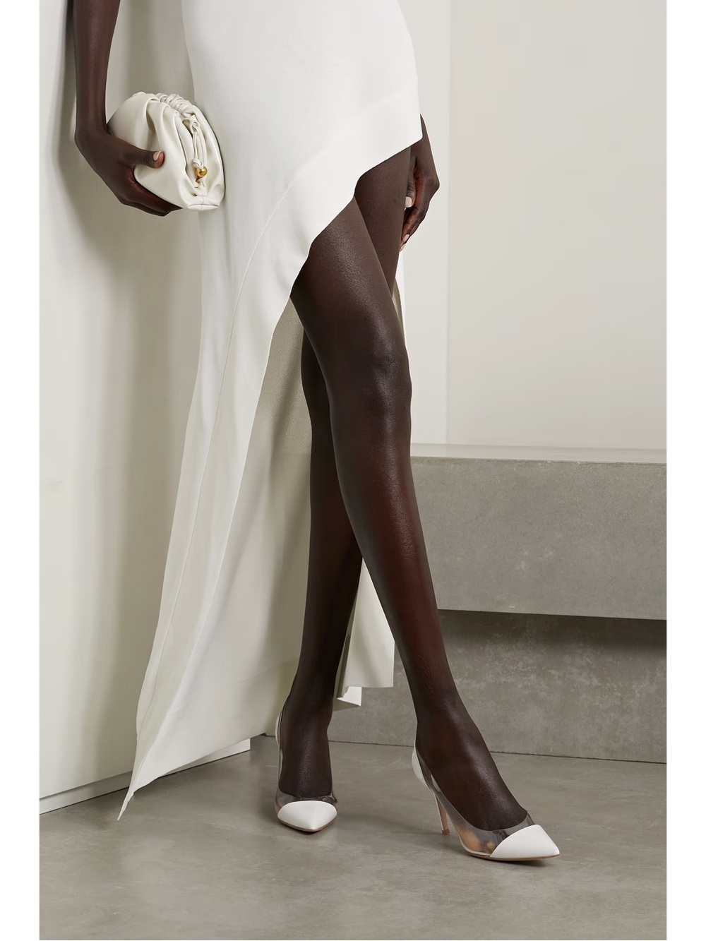Gianvito Rossi Plexi patent leather and PVC pump